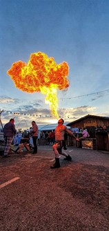 Animation avec flamme en Occitanie