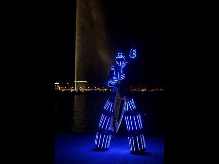 Robot Led Jet d'eau Genève